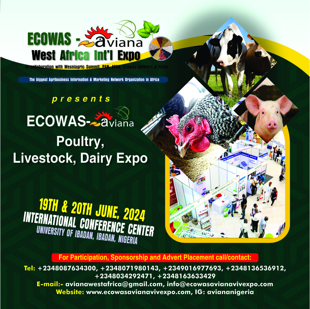 ECOWAS, EAVIANA  EXPO, Aviana, West Africa Intl Expo, Agriculture and agribusiness in livestock, Poultry, Diary, Aquaculture, Agro inputs, Agro tourism, Crops and Seeds, Fertilizers, Agro Equipment’s, Implements and tractors, Agro allied, food and nutrition, Food systems, Agribusiness and its value chain development, Africa Farming Project, AFP, Food and Nutrition, Food systems and Security, Investment promotion, Organizers of both International and local exhibitions and shows, Publishing/Communication, Supports local and international market networks, Market development and Market information services, Data collection and Data Networking services, Promoting and supporting sustainable agribusiness value chains development, Capacity building/Training, organizing of trade shows/Summits, Small and Medium Enterprise (SME) development, Advocacy, Research, Entrepreneurship and leadership Development